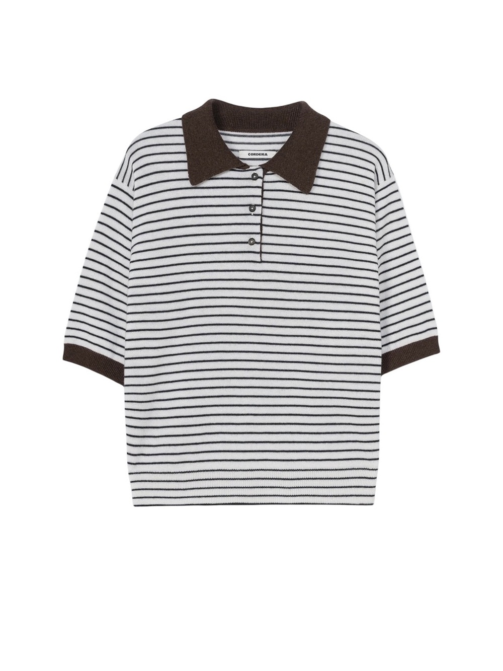 NWT CORDERA MERINO STRIPED POLO